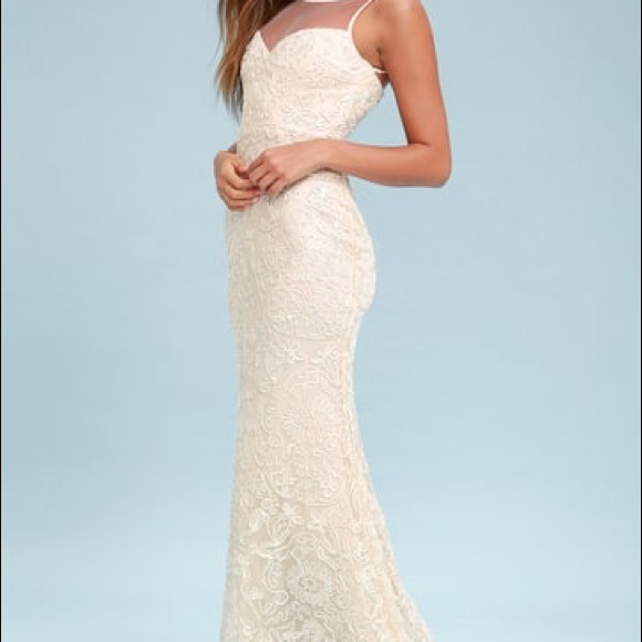 Lulus Dresses & Skirts - Lulu’s NATHALIE EMBROIDERED WEDDING OR PROM DRESS